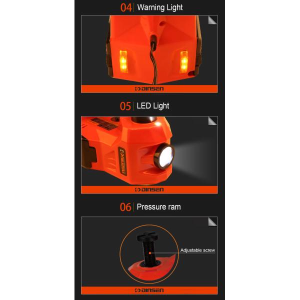 DINSEN 3 в 1 многофункциональное электрическое гидравлическом 12v поднимают домкратом, насос inflator и свет.