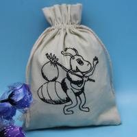 O cordão da lona do tecido de algodão 8oz corta o saco 15*20cm