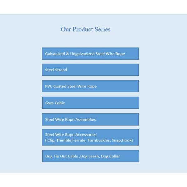 Cuerdas de alambre de acero galvanizado de 4 mm-50 mm 6x37 + FC / IWRC para puente de suspensión