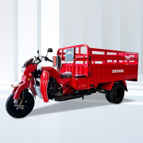 Rear Spring Leafs 5 2 200cc Cargo Tricycle Motorcycle with Large 2.4*1.35m Cargo Box