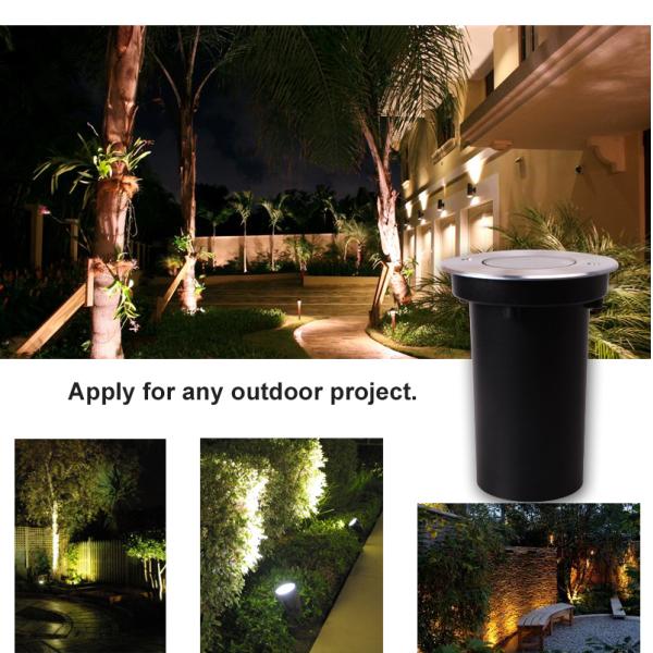 На открытом воздухе СИД в земных хороших светах, белизна светов 8W ландшафта 12V 24V 3000K теплая, IP67 водоустойчивое, низшее напряжение