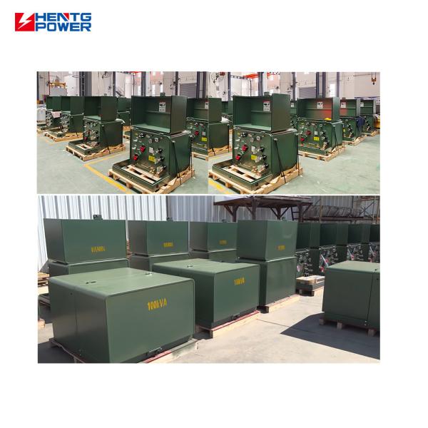 Single Phase Pad Mounted Transformer Low Noise 25kVA 37.5kVA 50kVA 50Hz Oil Filled