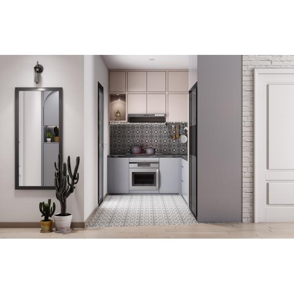 Meubles de cuisine en forme de U moderne avec une île de comptoir en MDF laqué mat