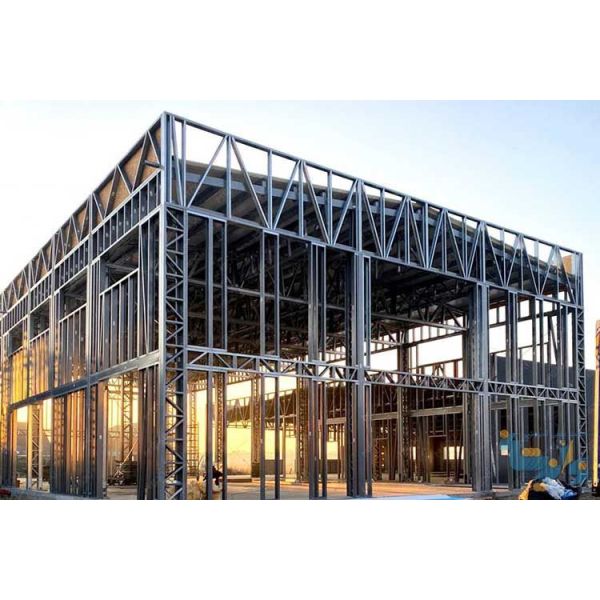 Multi Story Commercial Metal Buildings Prefabricated Steel Frame Building Custom Design