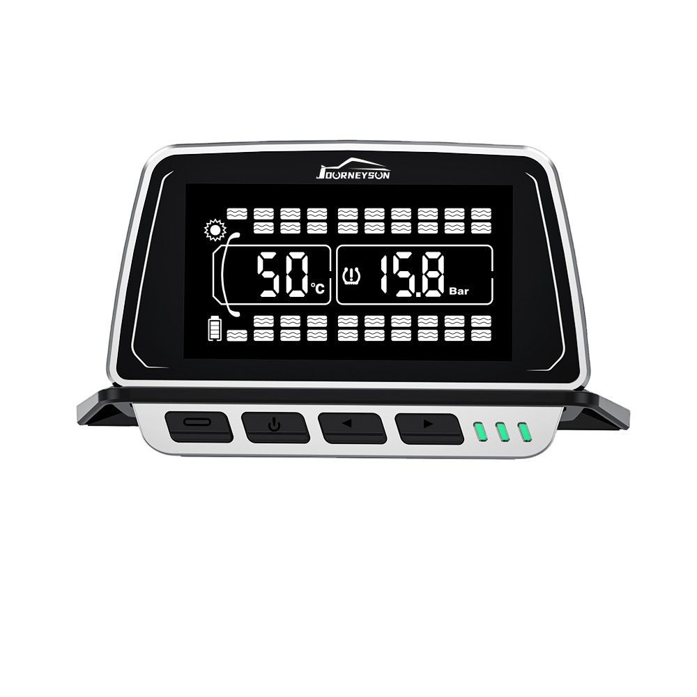 JYS TPMS Wireless Truck Tire Pressure Monitor Solar Powered Large Screen Real