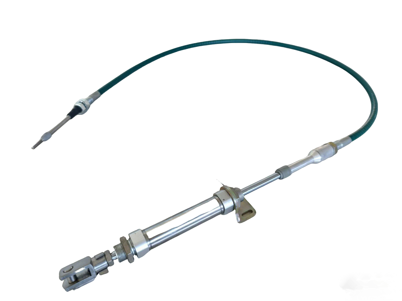 Stainless Steel Push-Pull Control Cable Assembly with Integrated Stabilizing Cylinder for Corrosion Resistant Applications