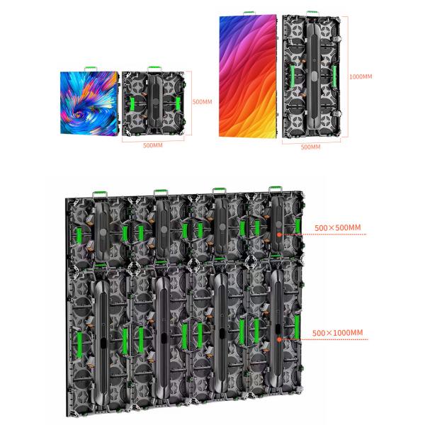 Внутренний IP43 арендный дисплей с светодиодным экраном P3.91 P4.81 500x500 мм панель с светодиодным экраном