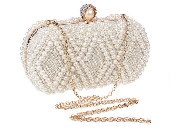 Cross-border new pearl dinner bag European and American lady banquet bag celebrity dress evening bag