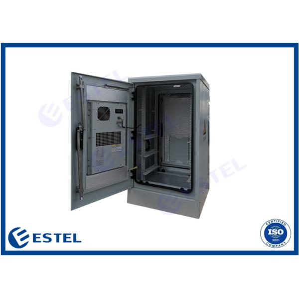 19 Inch Waterproof Outdoor Wall Cabinet Anti Corrosion 1200mm Height