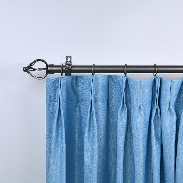 Customized Lengths Black Curtain Rods For Warm Home Window Decoration
