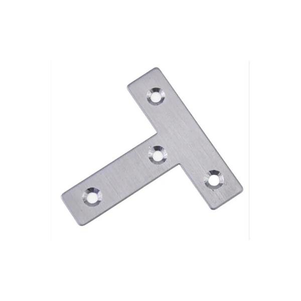 Stainless Steel Aluminum T Bracket Single Side Angle Plate Flat Mounting