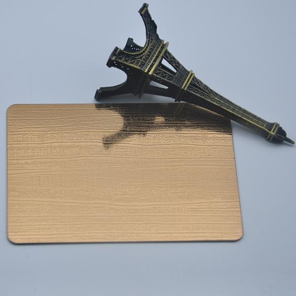 pvd color coating antique bronze stainless steel panel sheet astm 304 quality on sale