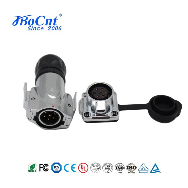 Industrial Circular Connectors Power Signal Square Flange Male Female Socket 5A For Wire Connection