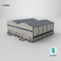 Estructura de acero resistente a altas cargas Almacén Diseño gráfico Acero prepintado