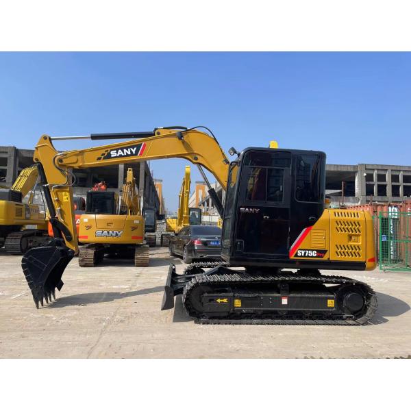 Использованный экскаватор Sany SY75C Mini 7.5 тонн экскаватор Sany