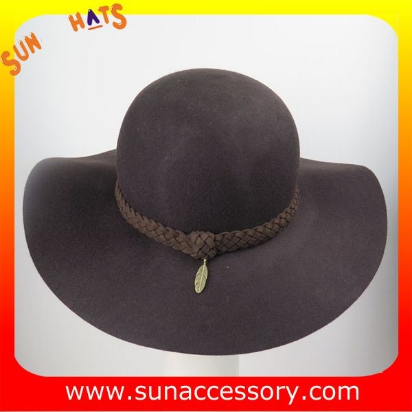 2272 hot sale wide brim floppy hats wholesale for ladies,100% Australia wool felt hats