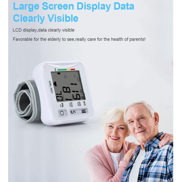 Home Hospital Daily Checks LCD Digital Display Wrist Blood Pressure Monitor