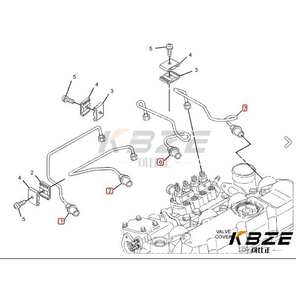 C-A-T C2.6 418-1055, KUBOTA V2607 1J700-53710 Части экскаваторных двигателей