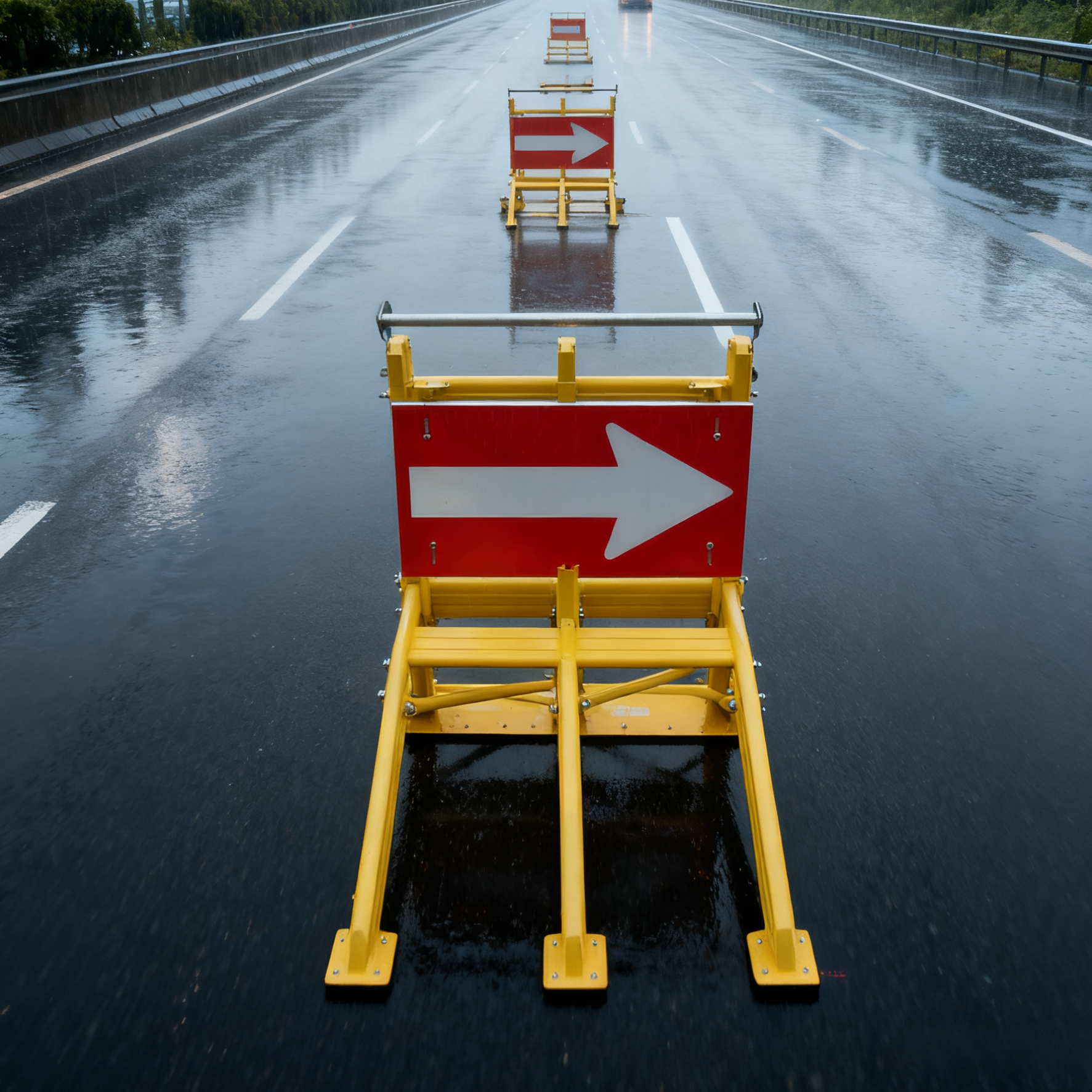 Friction Increases Car Security Bollard Electrostatic Spraying