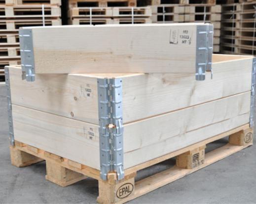 Customization Four Hinges Wood Box Pallet Six Hinges Custom Wood Pallet Collar