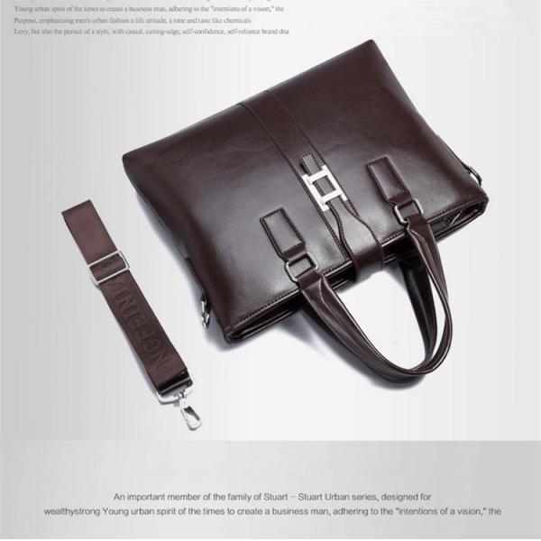 2017 Men Casual Briefcase Business Shoulder Bag Leather Messenger Bags Computer Laptop Handbag Bag Men's Travel Bags
