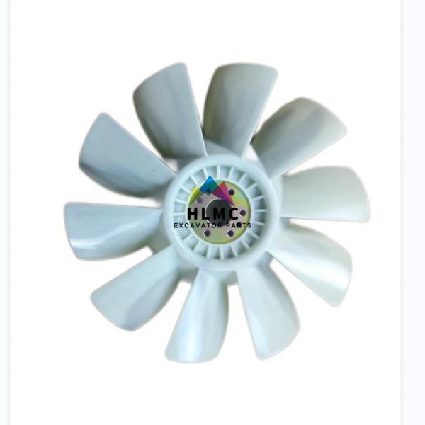 White Excavator Engine Parts 10 Blades 8 Holes 4D102 Diesel Engine Cooling Fan Blade