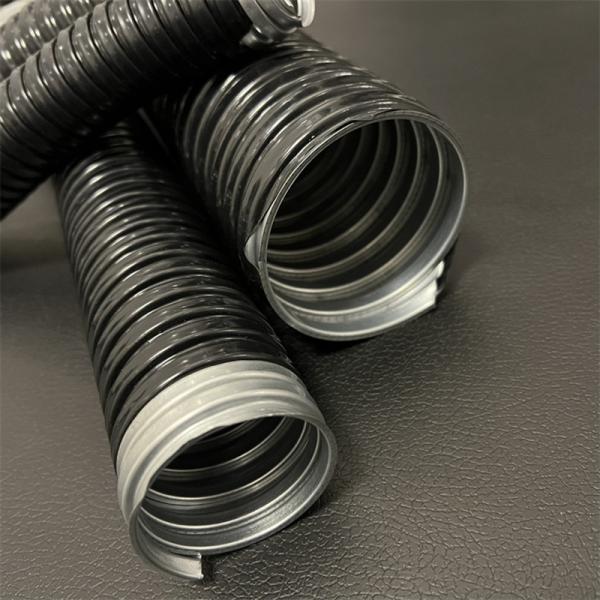 Abrasion Resistant PVC Coated Flexible Hose 50Feet Length For Industrial