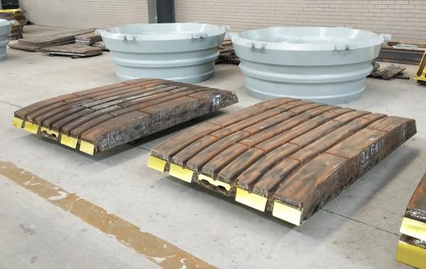 High manganese steel mining wear parts concave mantle jaw plate manufacturer