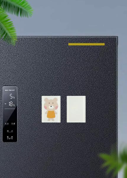 Sublimation Printing Glass Fridge Magnet Rectangular 5*7cm Lightweight