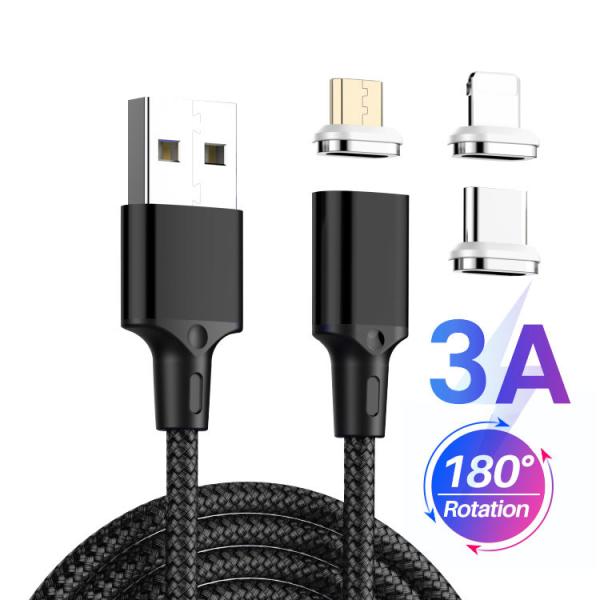 Square 180 Rotation OEM Magnetic USB Charging Cable Data Sync