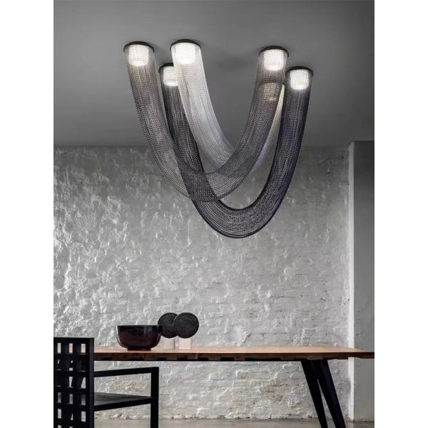LED Black Coffee Office Decoration Indoor Living Room Led Ceiling Lamp Fixtures