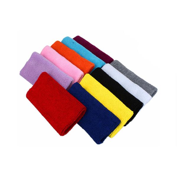 Beautiful Sports Wrist Sweatbands Embroidery Logo Design SGS Certification