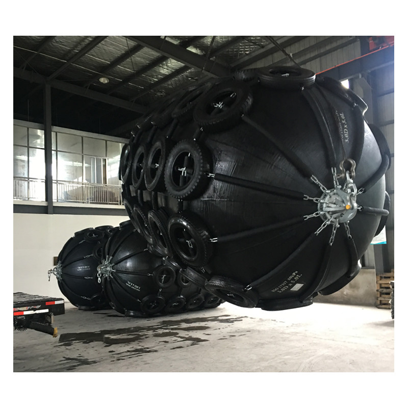 Part Fender Customized Size 50kpa 2.5X4.0m Marine Ship Docking Yokohama Type Rubber Pneumatic Fender