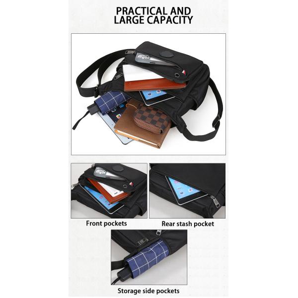 Sympathie Casual Sacs de messagerie pour hommes Sacs à épaule
