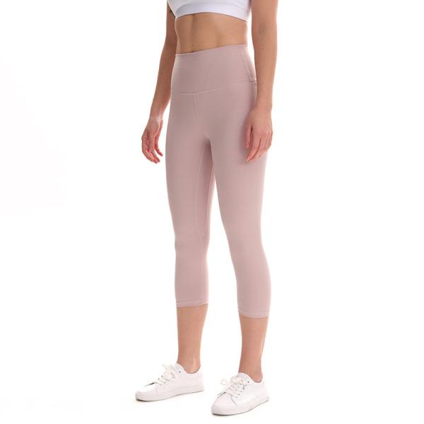Spandex Polyester Women Gym Leggings Ladies Elasticated Cropped Trousers
