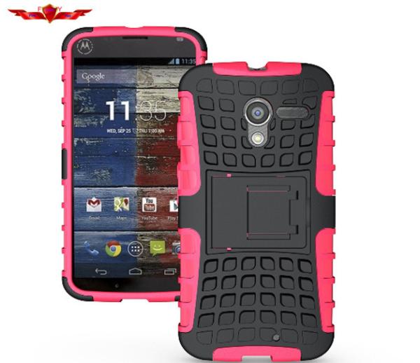 New Dirtproof/Shockproof MOTO Xphone PC+TPU+Silicone 2IN1 Protector Cases Multi Colors
