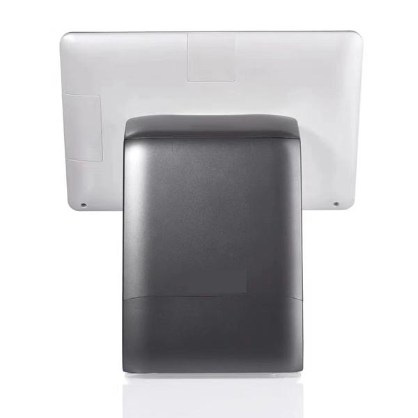 Fast Food Ordering Machine 15.6 Inch Desk Cash Register Chain Restaurants With 80mm Thermal Printer