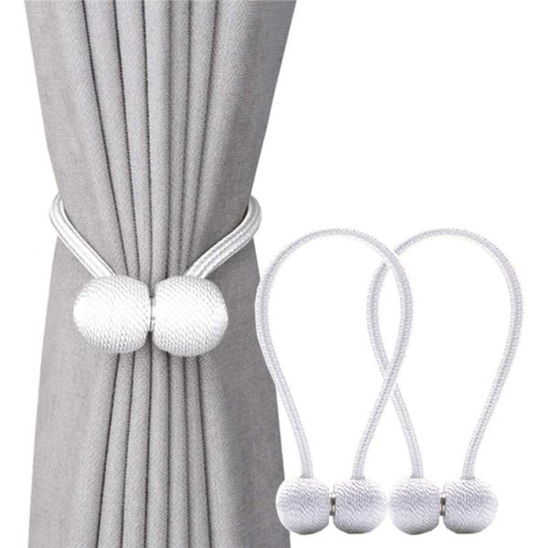 Contemporary Metal Dark Grey Magnetic Curtain Tie Backs