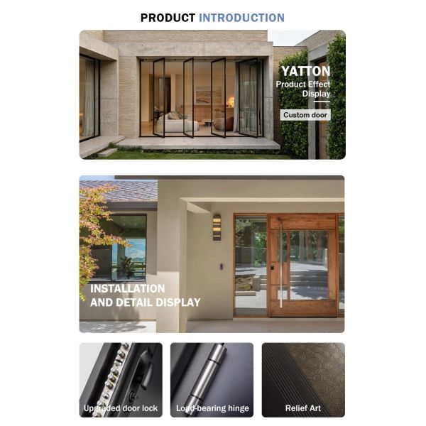 High-performance Durable Modern Aluminum Pivot Door with Waterproof Feature for Villa & Apartment Use Customizable