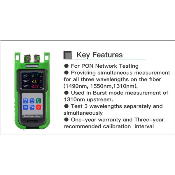 FTTH Fiber Optic Tools 3 Wavelengths 1310 1490 1550nm Compact PON Power Meter