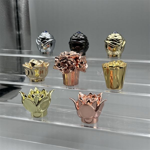 Custom Logo Luxury 15mm FEA 15  Zamac Metal Fragrance Cap Creative Universal Bottle Lid Cover for Perfume Bottles
