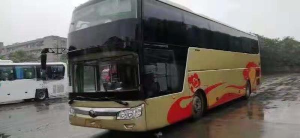 100km/H Max Speed Used Yutong Buses One And Half Decker 50 Seats 2011 Year