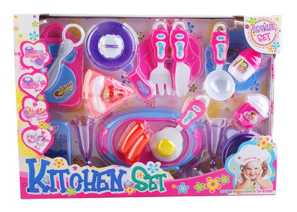 Plastic Childrens Toy Kitchen Sets Mini Pizza Cake Pretend Cooking Toys 21 Pcs