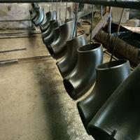 Sch 80 180 graus cotovelo A234 WPB da tubulação de um preto de 90 graus de aço inoxidável