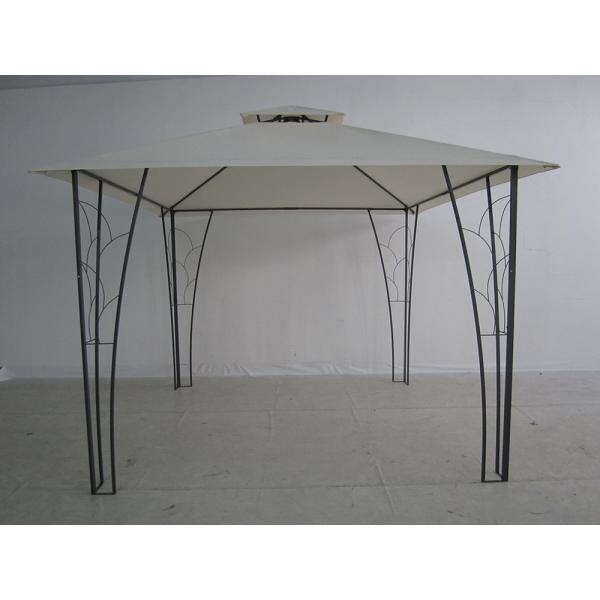 3*3M Double Top Pergola Gazebo Metal Decorated Ideal for Weddings and Events
