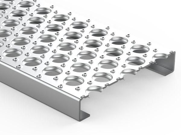 Stainless Steel Or Aluminum Perf O Grip Grating Perforated