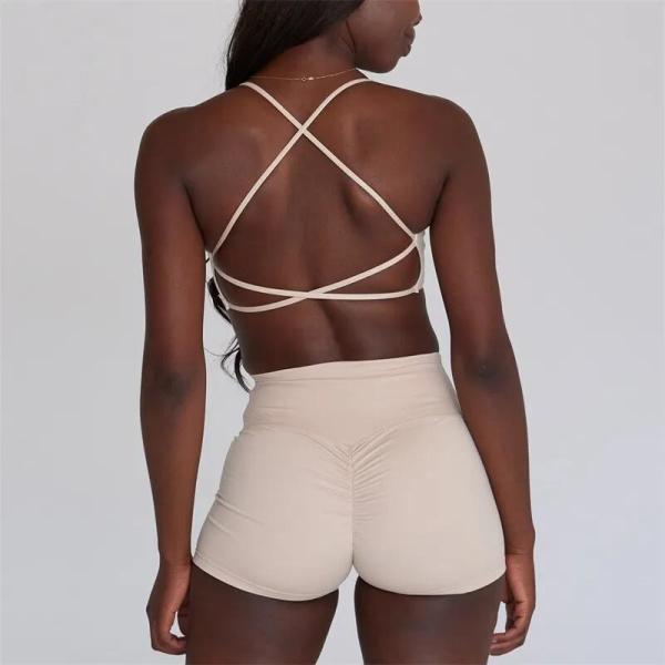 Anti Wrinkle Sports Wear Clothing Summer Yoga Biker Women Shorts Sets
