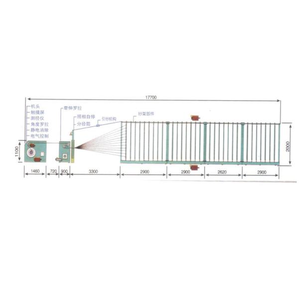 Textile Elastic Yarn Velvet Power Loom Warping Machine Design 5kw