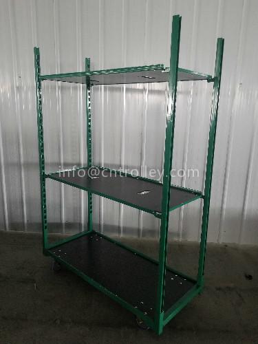 100kg PP Wheel 1900mm Plywood Danish Plant Trolley