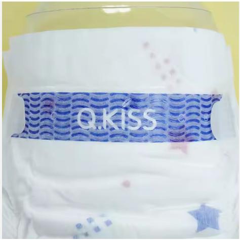 Double layer oft cloud-soft ultra dry fabric disposable baby diaper